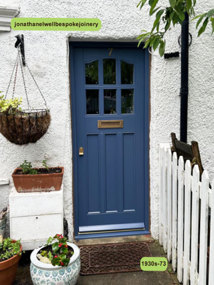 1930s front door stiffkey blue